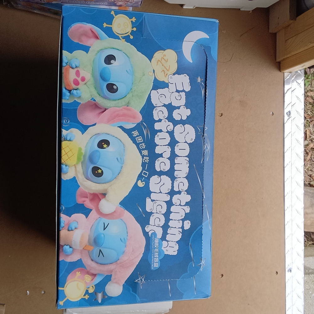 Cute Plush Toy Set with Blue and Pink Characters